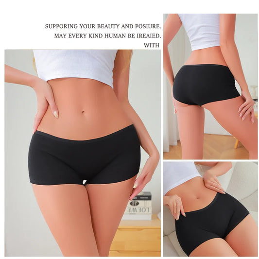 Calcinha Feminina Sem Costura Estilo Boxer