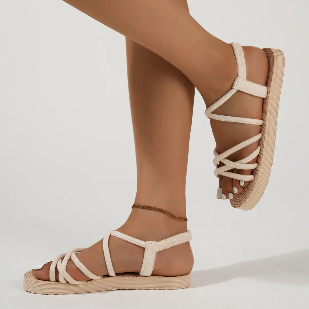Sandália Feminina Casual com Sola Macia e Design Leve