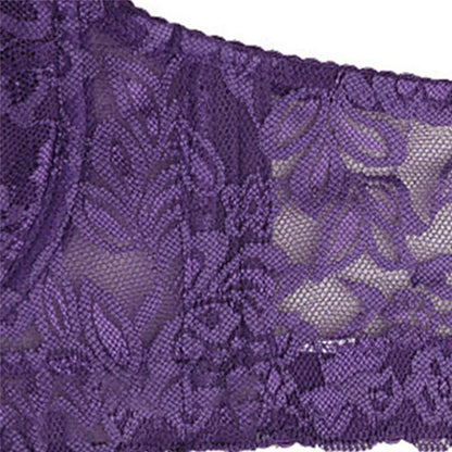 Sutiã Feminino Plus Size de Renda Sem Aro com Alças Ajustáveis e Bojo Fino