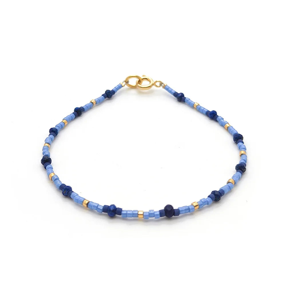 Kit de Pulseiras Miyuki Femininas com Miçangas Finas e Estilo Delicado