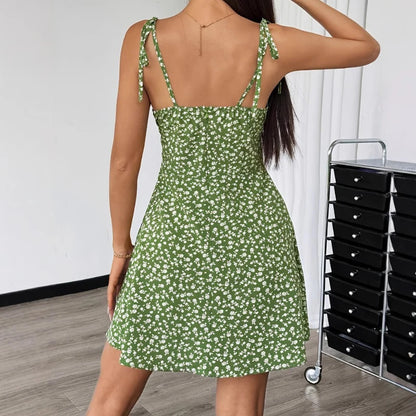Vestido Feminino Floral com Alças Finas, Leve e Delicado