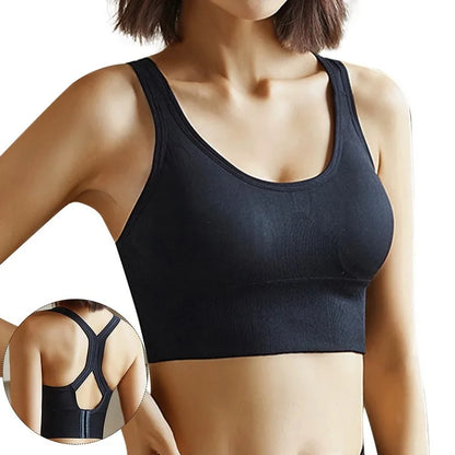 Top Esportivo Feminino Cropped Push-Up Respirável para Academia e Corrida