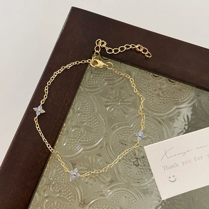 Colar Feminino Banhado a Ouro 18K com Trevo de Quatro Folhas e Zircônias