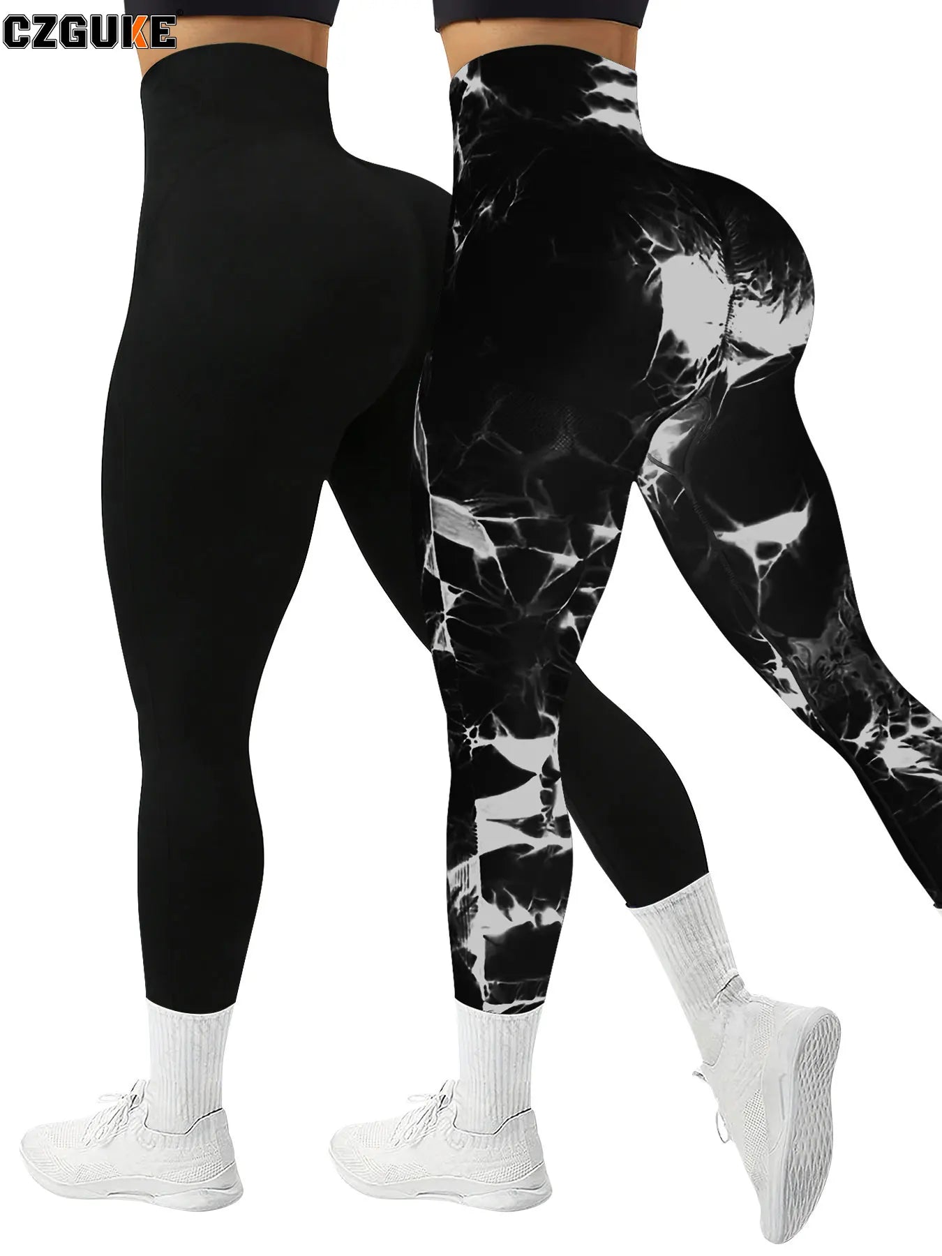 Conjunto Feminino 2 Peças Legging Tie Dye com Cintura Alta