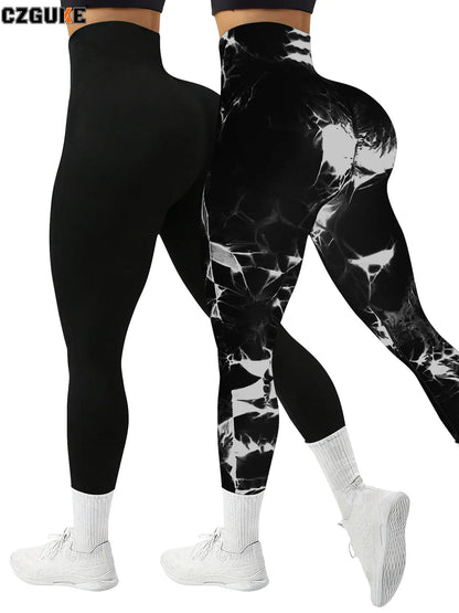 Conjunto Feminino 2 Peças Legging Tie Dye com Cintura Alta