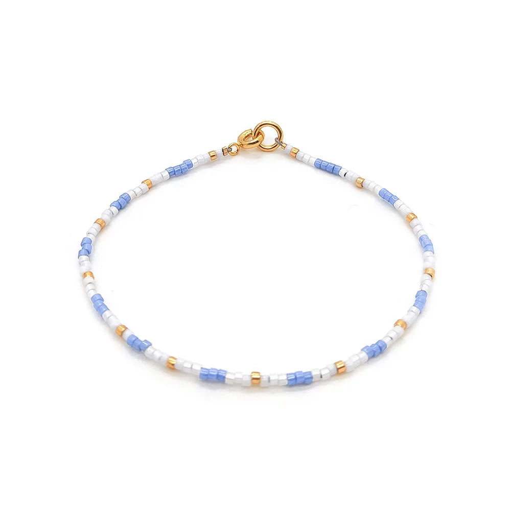 Kit de Pulseiras Miyuki Femininas com Miçangas Finas e Estilo Delicado