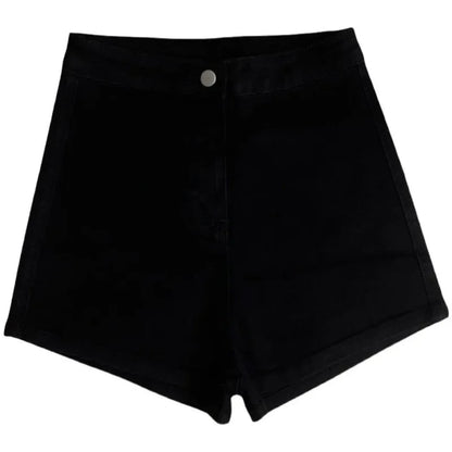Short Jeans Feminino com Cintura Alta, Caimento Solto e Design Moderno