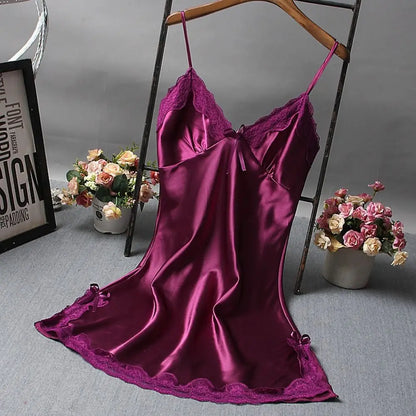 Camisola Feminina de Renda com Laços