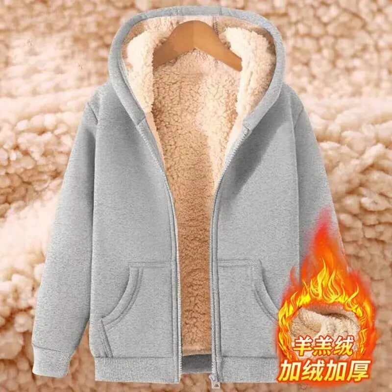 Moletom Feminino Plus Size com Capuz e Zíper