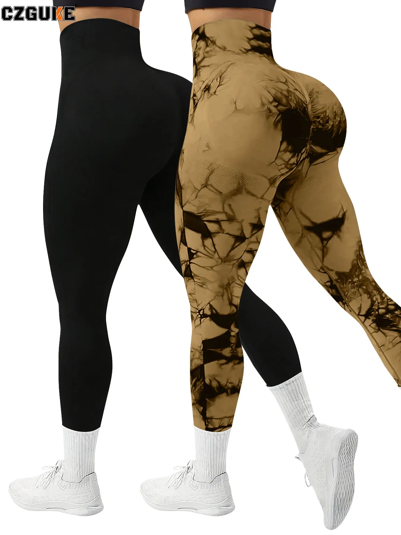 Conjunto Feminino 2 Peças Legging Tie Dye com Cintura Alta