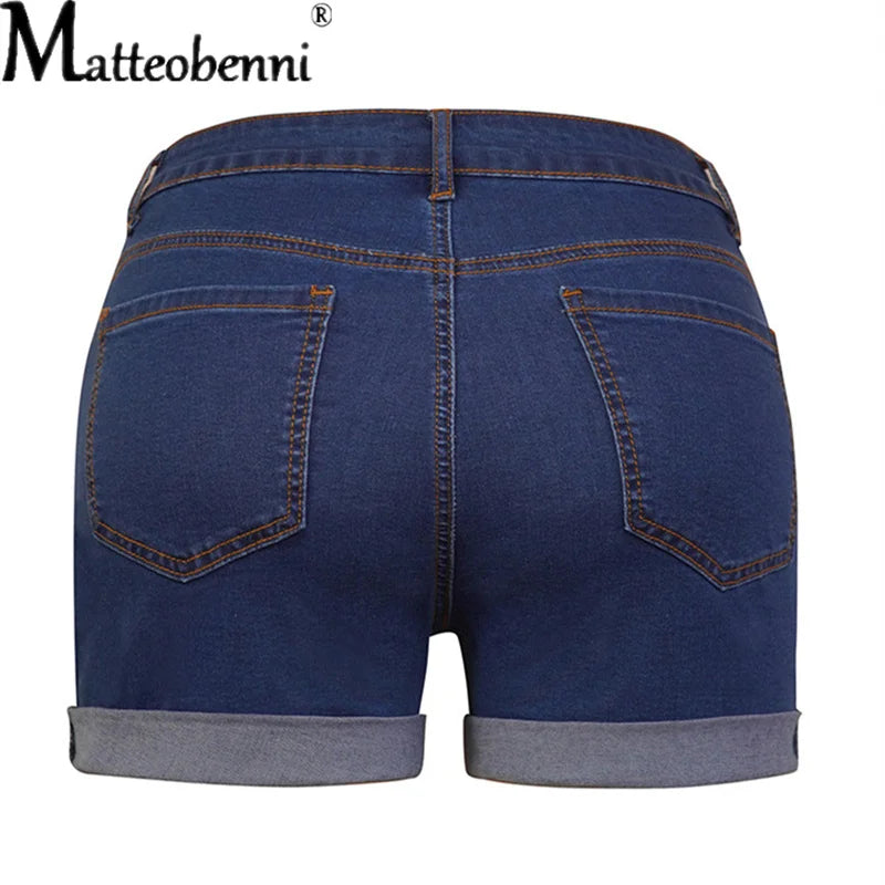 Short Jeans Feminino de Cintura Alta com Modelagem Ajustada e Caimento que Valoriza a Silhueta