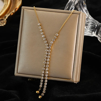 Colar Feminino em Aço Inoxidável 316L Dourado com Pingente de Esferas Vazadas