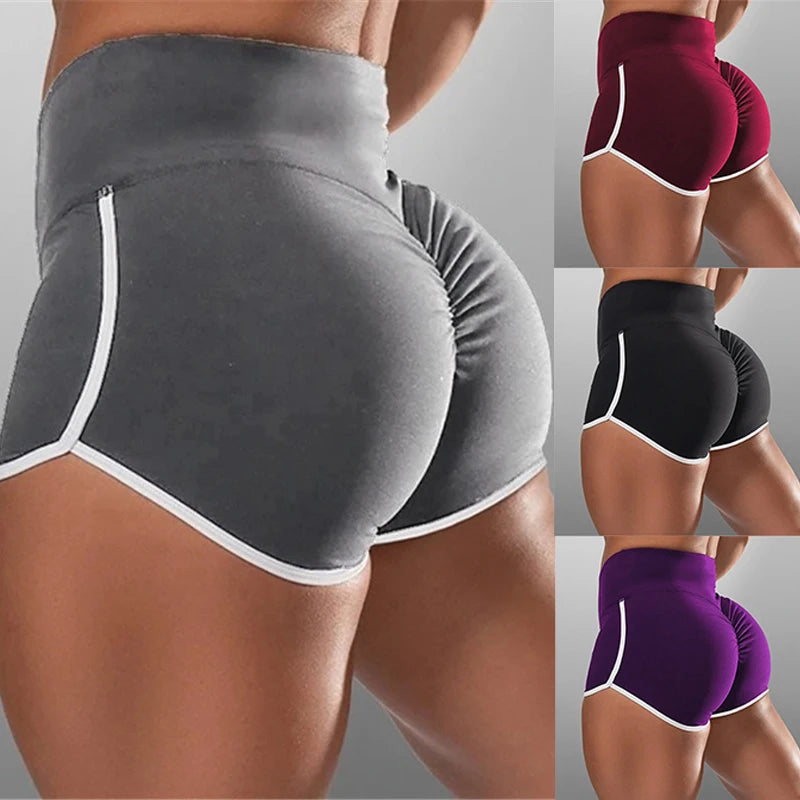 Short Feminino Fitness Cintura Baixa para Academia e Yoga