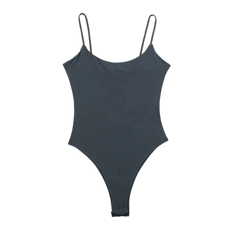 Body Justo Feminino MUJER com Costas Abertas