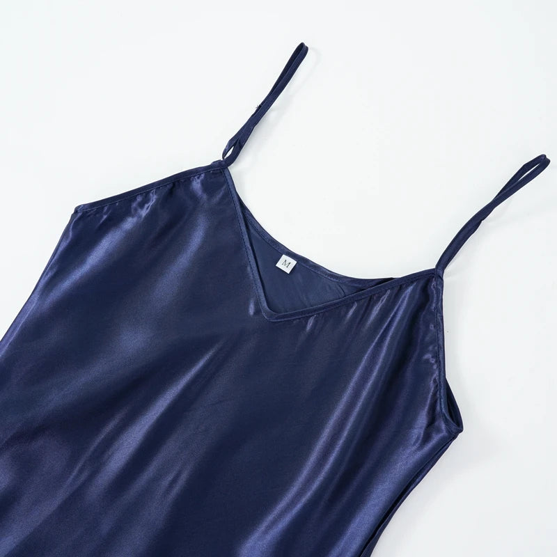 Camisola Feminina em Seda com Alças Ajustáveis, Toque Macio e Caimento Solto