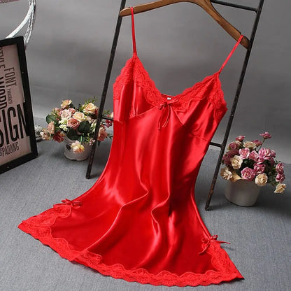Camisola Feminina de Renda com Laços