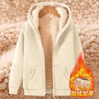 Moletom Feminino Plus Size com Capuz e Zíper