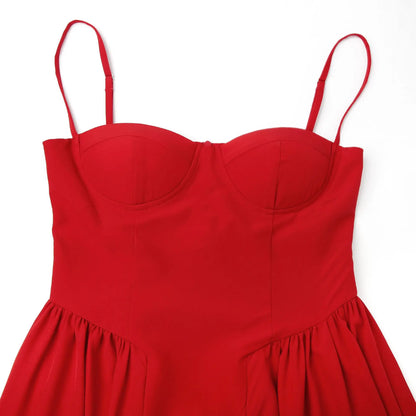 Vestido Midi Feminino Suninheart Alças Finas Elegante para Festa