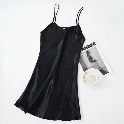 Camisola Feminina em Seda com Alças Ajustáveis, Toque Macio e Caimento Solto