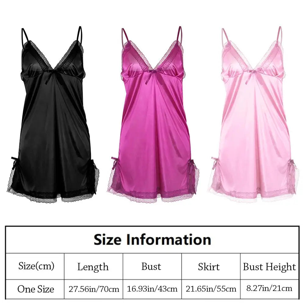 Camisola Feminina de Renda com Laços