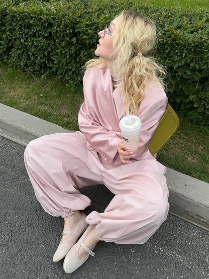 Calça Feminina Bornladies em Algodão 100%, Corte Solto com Perna Ampla e Estilo Casual Sofisticado