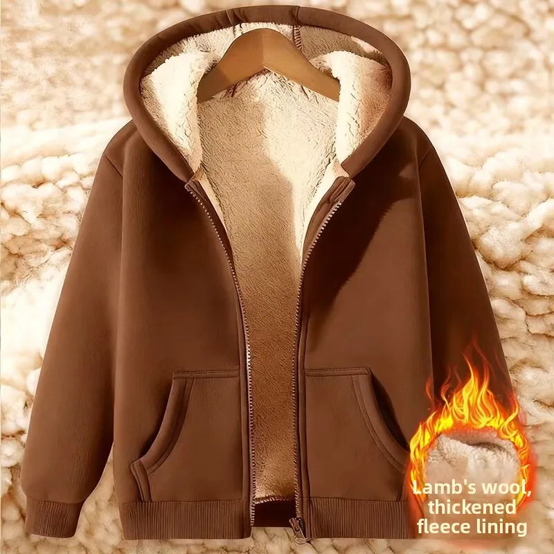 Moletom Feminino Plus Size com Capuz e Zíper
