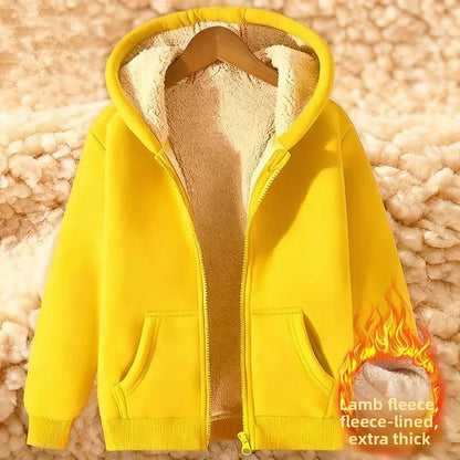 Moletom Feminino Plus Size com Capuz e Zíper