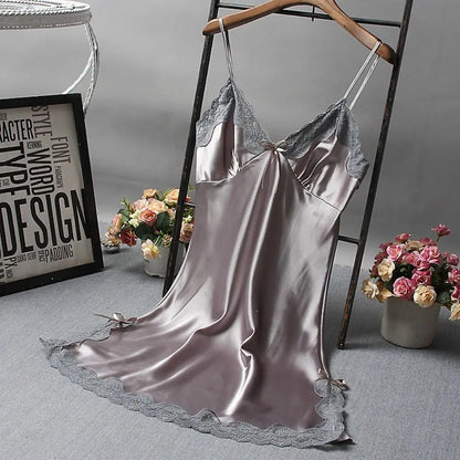 Camisola Feminina de Renda com Laços