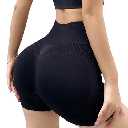 Shorts Esportivo Feminino Cintura Alta Push Up para Academia Yoga e Corrida