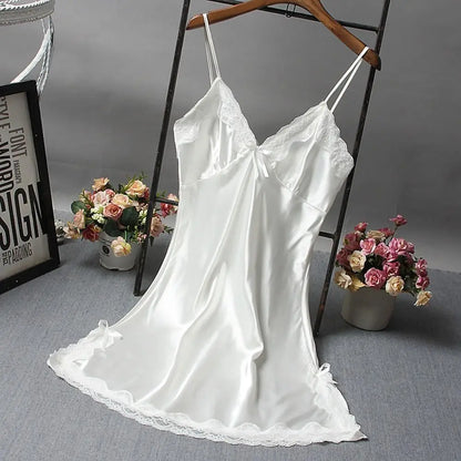 Camisola Feminina de Renda com Laços